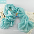 Wholesale by factory directly, Solid color Pashmina scarf made 100% silk, high quality Scarf Shawls